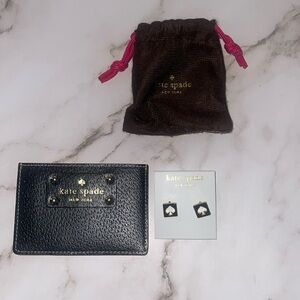 Kate Spade earring and wallet set ♠️❤️